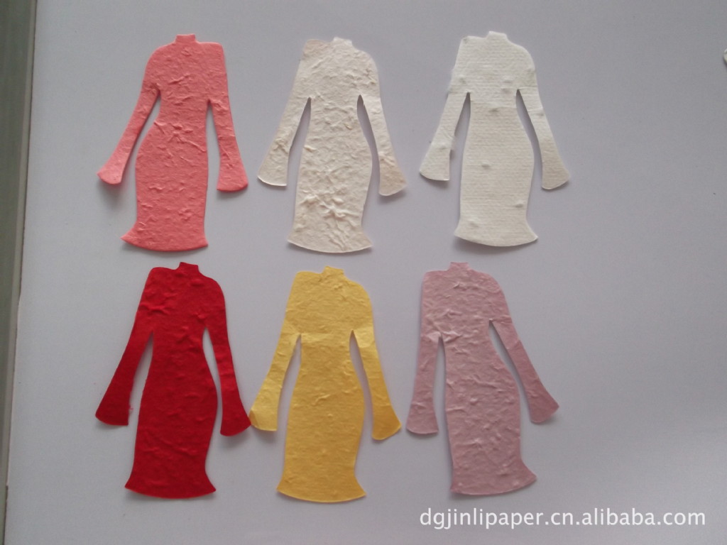 【丝印seed paper 种子纸、手工纸服装吊牌、