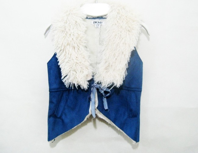 【法国大牌 DKN*<em>Y女童</em>皮毛一体豹纹翻领毛毛