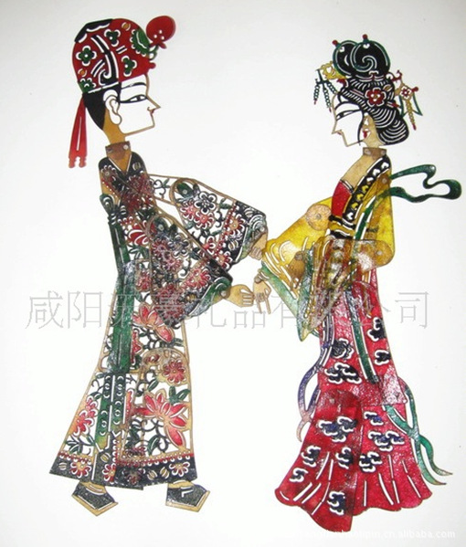 新款23cm皮影批发 华县皮影工艺品 灯影戏人物