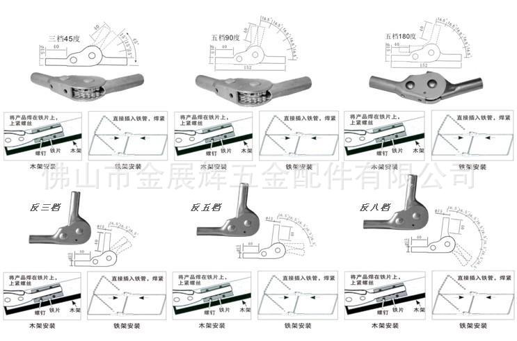 供应新产品逆反三档日本扣,沙发关节,铰链