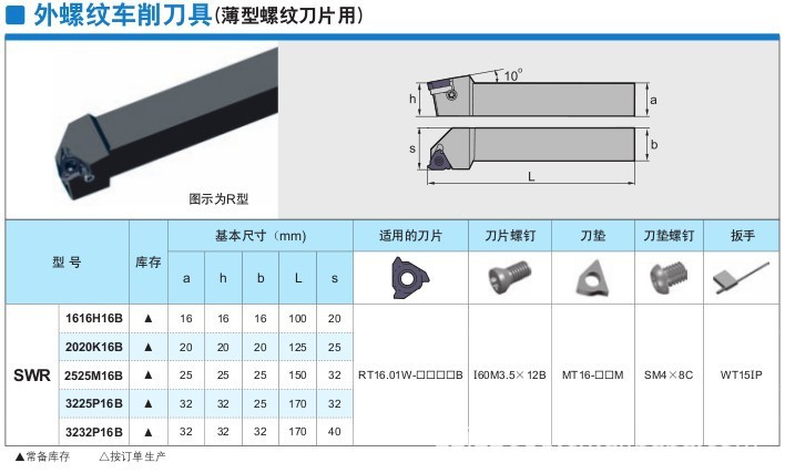 【高速切削】钻石牌数控螺纹刀具外螺纹车刀杆 刀具使用寿命长