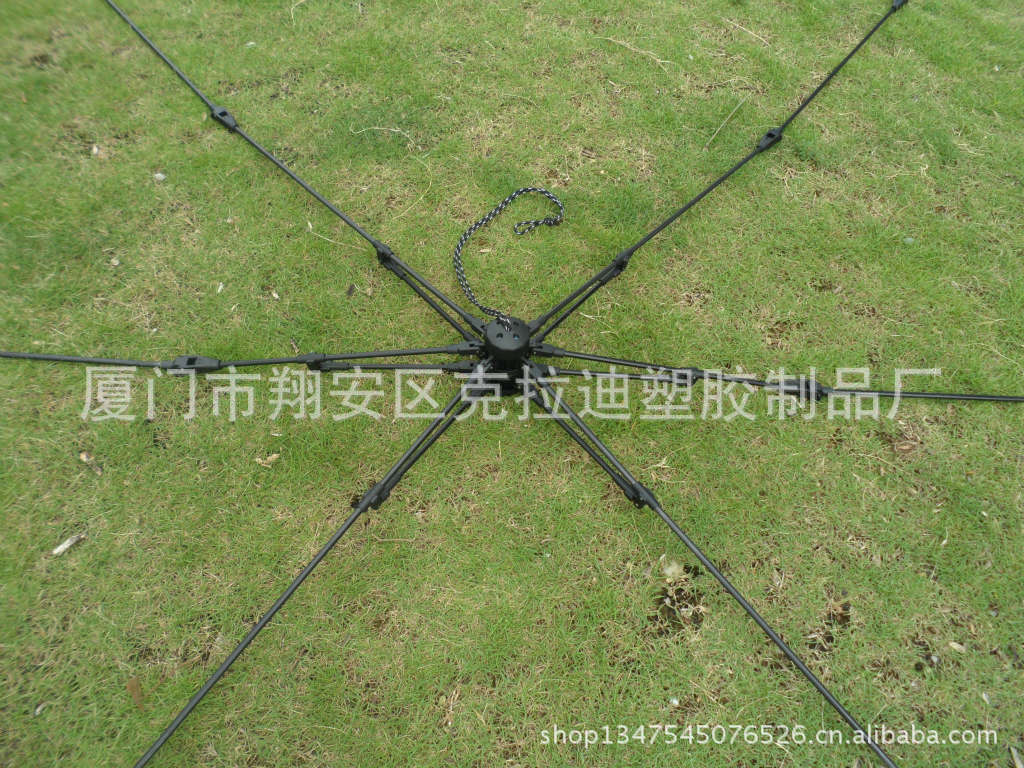 克拉迪专利自动帐篷支架 省力拉绳盘头支架,骨架