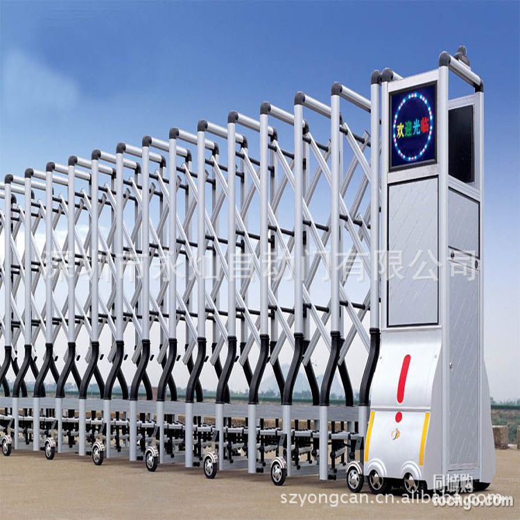 深圳永灿提供质量最好价格的伸缩门 自动伸缩门