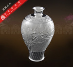 纯银工艺品-花瓶-银花瓶-纯银花瓶-高工艺仿古坛型花瓶中号