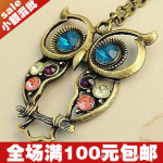 1791 韩版明星饰品批发 镂空雕花可爱猫头鹰 项链饰品