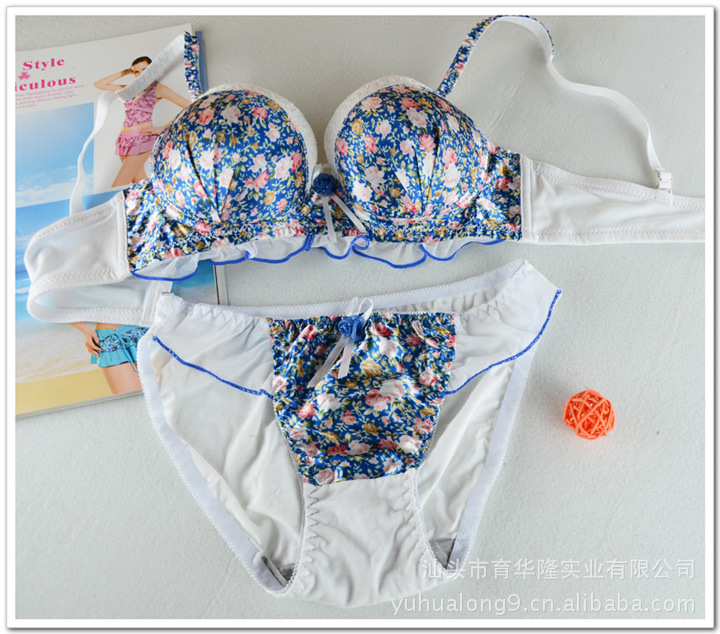 内衣 <em>文胸</em> 日单少女胸围 田园<em>碎花</em>少女<em>胸罩</em> 20