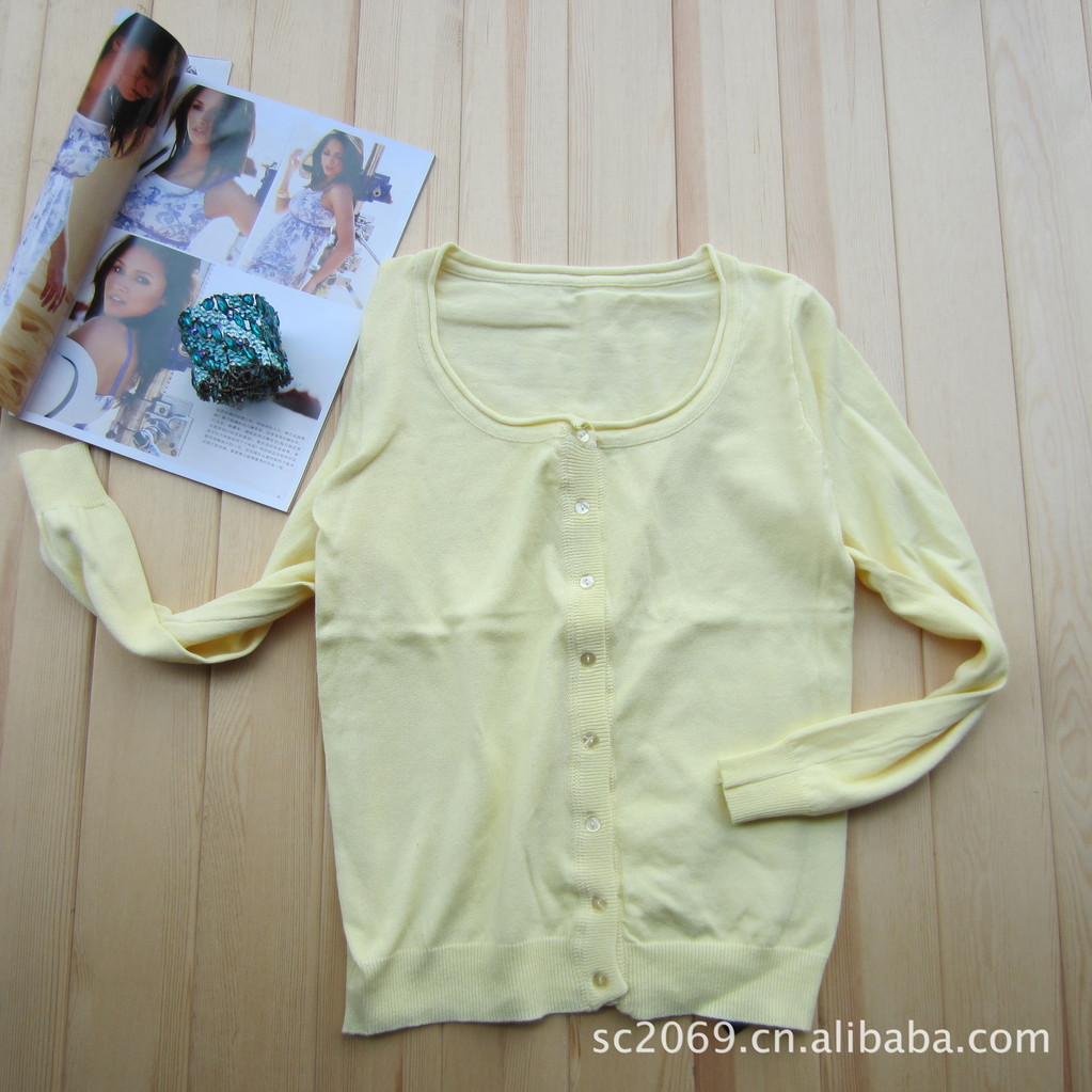 【2012新款春季普通<em>毛线</em>纯棉<em>女装</em>针织<em>开衫</em>】