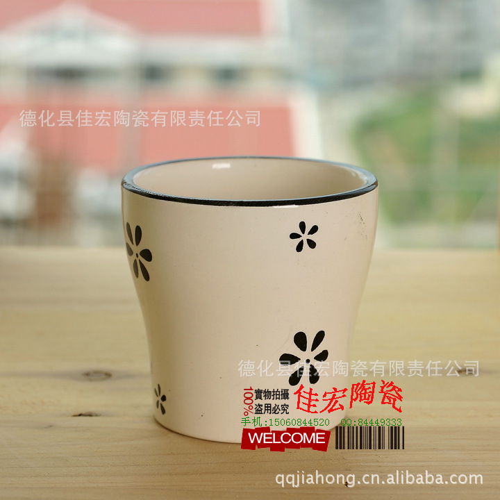 陶瓷花盆 白色花盆 仿古花盆 陶瓷花盆卡通 环保