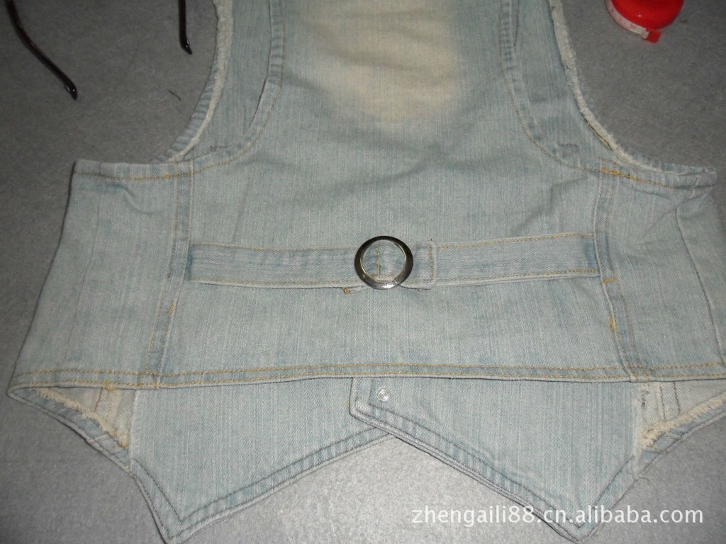 出口外单 2012新款 <em>短装女式</em>牛仔<em>马夹</em>/背心 库