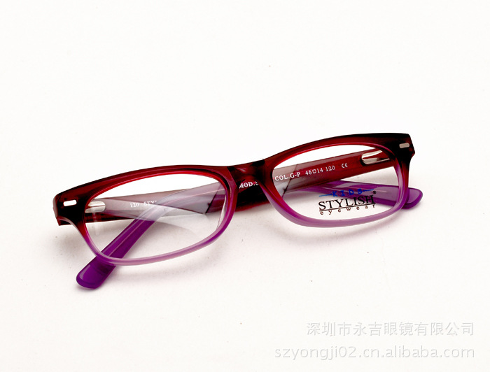 【供眼镜\/新款光学近视胶架眼镜\/板材框架眼镜
