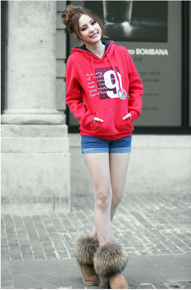 2013<em>春季</em>新款<em>女装</em> 韩版时尚 女<em>卫衣</em>外套 加厚抓