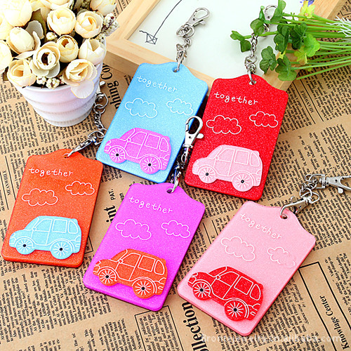 【直销可爱公交卡套 韩国亚克力 IC银行地铁双