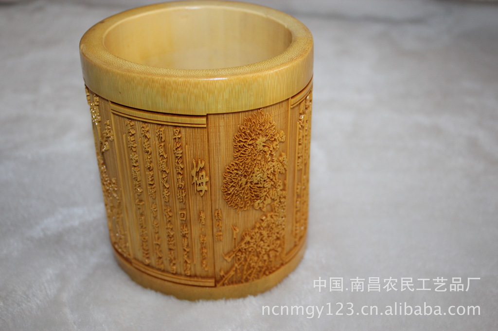 工艺品,礼品 工艺品 竹质工艺品 供应加工各种梅兰竹菊竹雕竹筒 竹雕