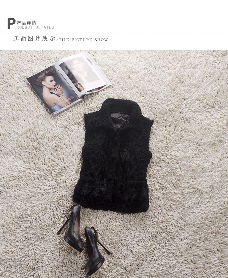 【毛呢<em>外套</em> 欧式优雅手工<em>勾</em>织羊毛<em>马甲外套</em>12