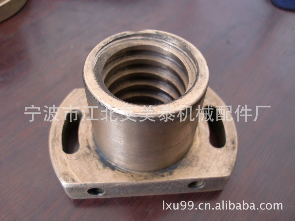 通用机械设备 机床附件 丝杠/丝杆 厂家供应订做丝杆螺母,梯形丝杆铜