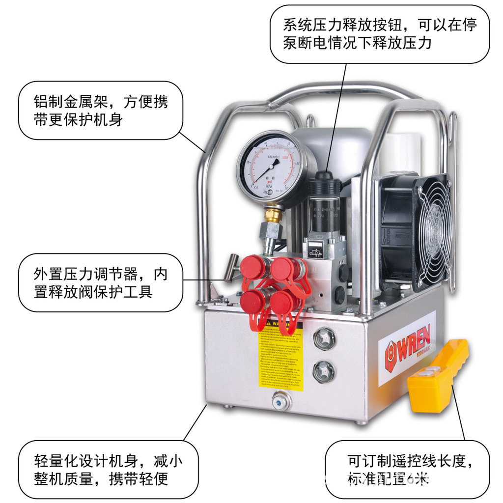 供应液压扳手电动泵电动液压泵klw4000液压泵wren雷恩液压