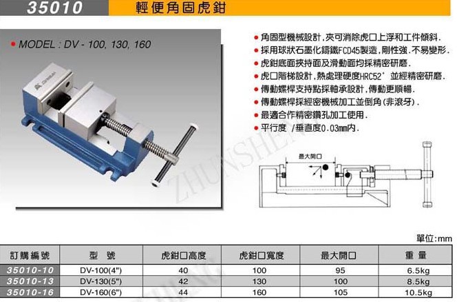 35010轻便角固虎钳