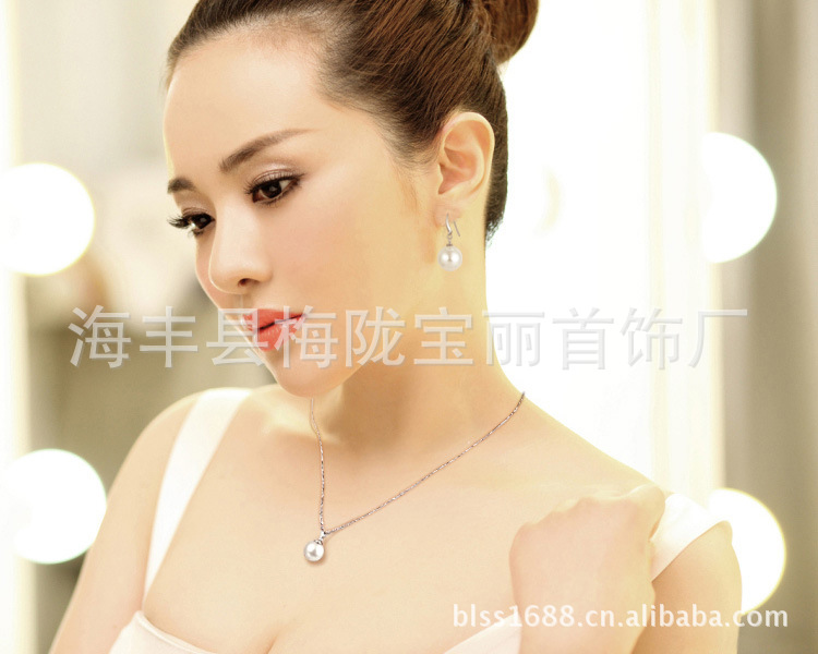 【淡水珍珠<em>项链</em> <em>银项链女士</em>短款 锁骨项链 韩版