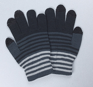 【可以玩手机的触摸屏手套 iphone gloves 条纹