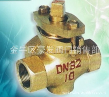 全銅旋塞閥,全銅螺紋三通旋塞閥,X14W-10T