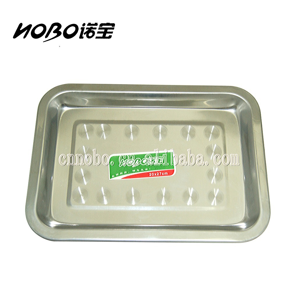 20x27x2cm长方形不锈钢盘子 图片