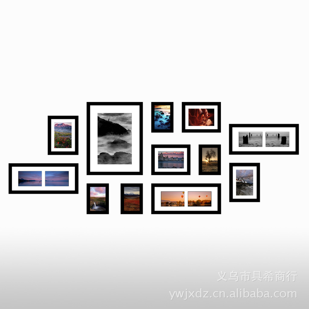 创意照片墙 相框组合墙 pvc相框墙图片,创意照