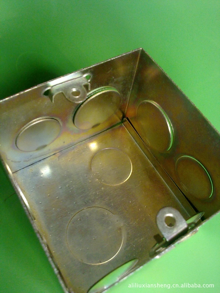 金属拉伸接线盒 暗装盒 镀锌盒 异型件 五金电料
