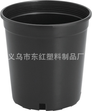 【东方花盆】(N04-70L)黑色加仑系列塑料花盆