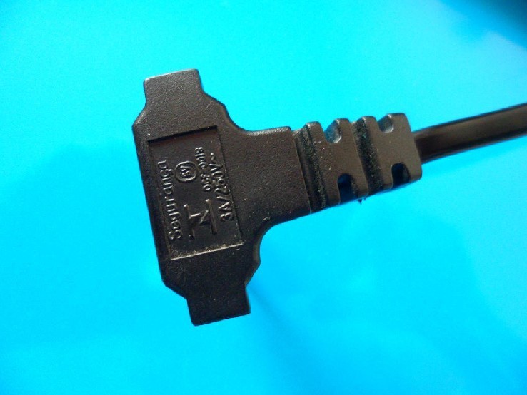 供应巴西90度插头电源线 弯头巴西电源线批发 巴西电源线