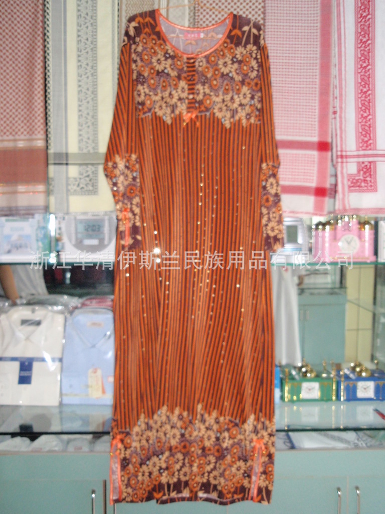 批发采购连衣裙-中东绣花女袍Middle-east em
