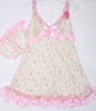 家居服大嘴猴 2012夏款性感睡衣 日韩可爱家居服厂家 白底小花2