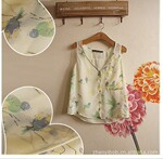 ZARA Tralaluc正品!日本原单2012夏季新款动物印花衬衣