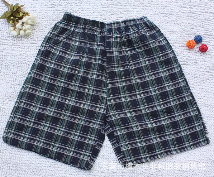 【2012夏季新款时尚<em>男士</em>格子五分裤休闲<em>短裤</em>