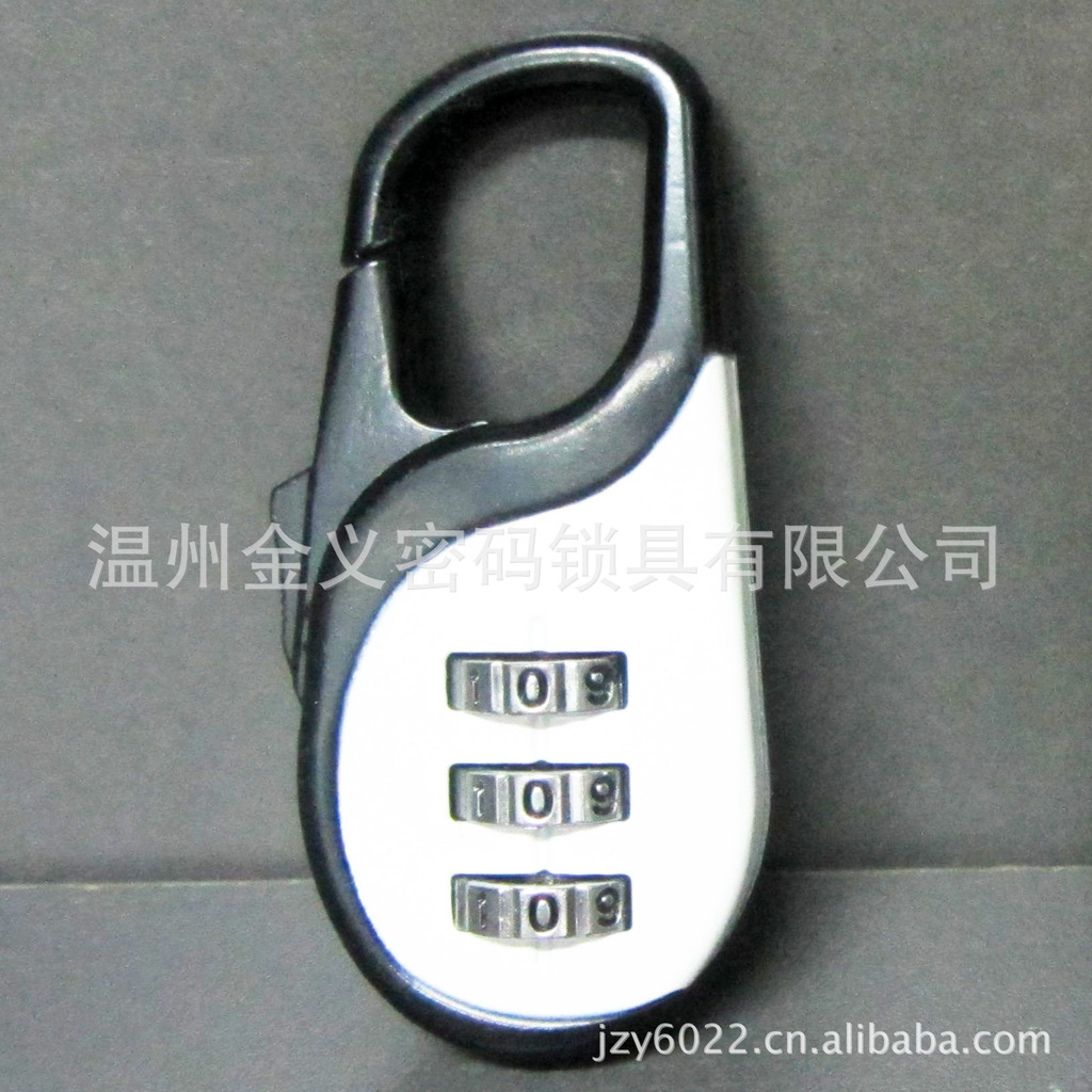 双色金属烤漆密码锁 户外运动挂锁 j-048图片,双