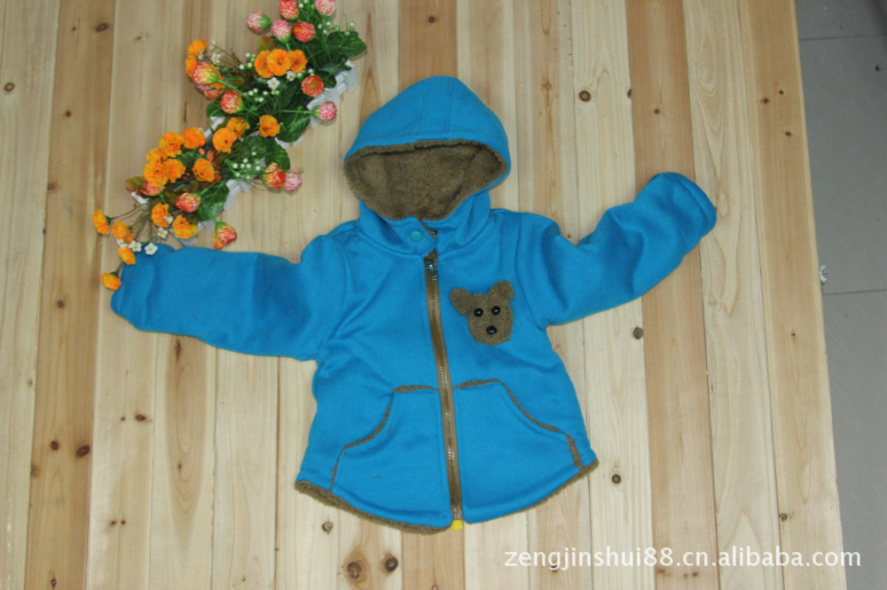 【2012 <em>童装</em>冬季新品 <em>加绒针织开衫</em>男童外套 韩