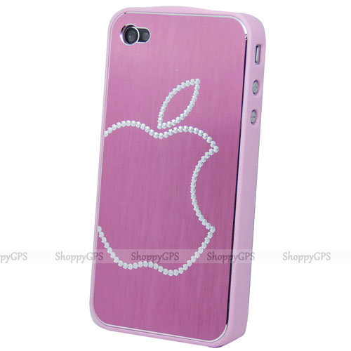 iphone 4 外壳 金属面苹果闪亮外壳 保护套 苹果