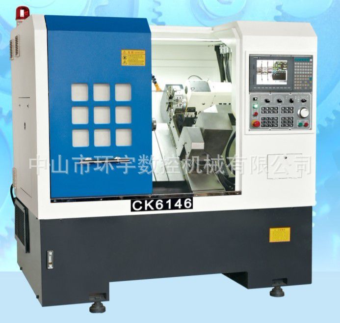 厂家直销CK6146斜床身车床 五轴联动硬轨数控斜床身车床