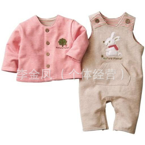 上海外贸童装批发 秋款 千趣会经典款式背带裤