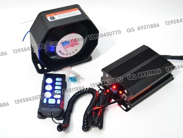 【新款 9音汽车警报器喇叭 200W车用警笛喇叭 带灯控 配超薄喇叭】价格,厂家,图片,防盗报警器\/控制器,东阳市俊野汽车用品有限公司-马可波罗网