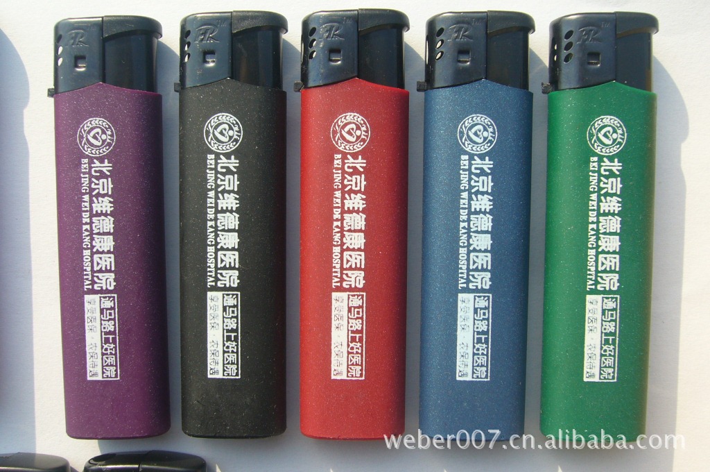 磨砂五色打火机散件725塑料打火机广告打火机厂家批发散件