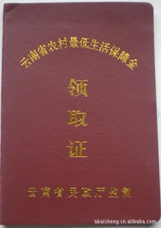 8*13cm尺寸:可按要求制作8*13cm10*14cm适用对象:农村居民低保户,民政
