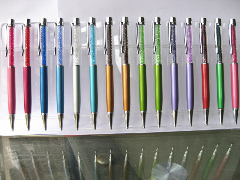 【余姚制造印刷LOGO水晶笔，水钻笔，白色水晶笔，促销笔P10219】价格,厂家,图片,圆珠笔、原子笔,余姚市奔腾制笔厂-马可波罗网