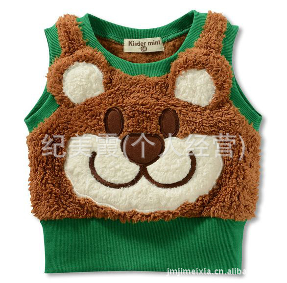 外贸童装 nissen珊瑚绒新款可爱刺绣大<em>图案马</em>