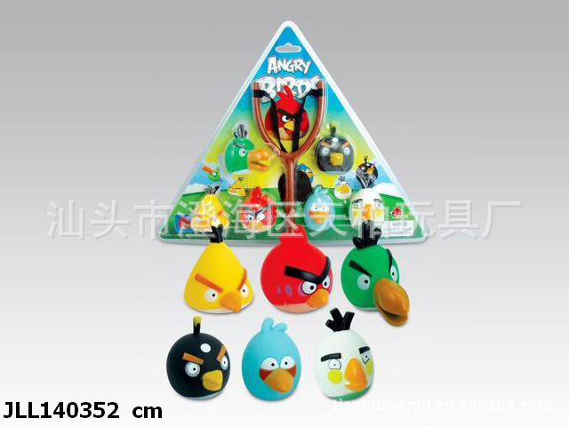 【拉线愤怒的小鸟 愤怒小鸟卡通玩具 动漫影视