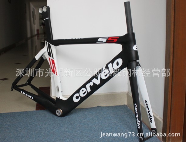 深圳自行车厂 碳纤维公路车 车架 cervelo s5 51cm图片_9
