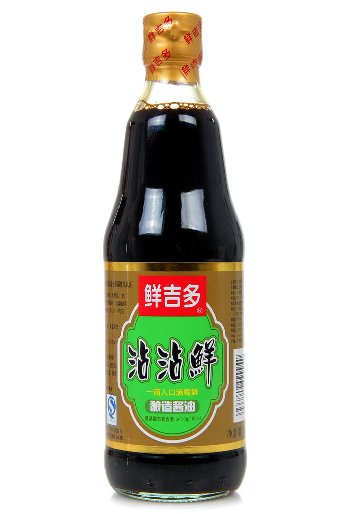 精品热销调味品调味油 鲜吉多调味品酱油沾沾鲜500ml*12瓶