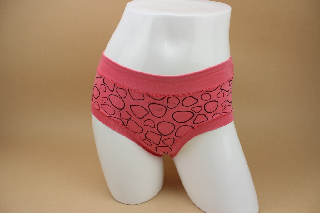 内裤-<em>女士</em>竹纤维内裤 <em>可爱</em>印花小平脚女内裤 品