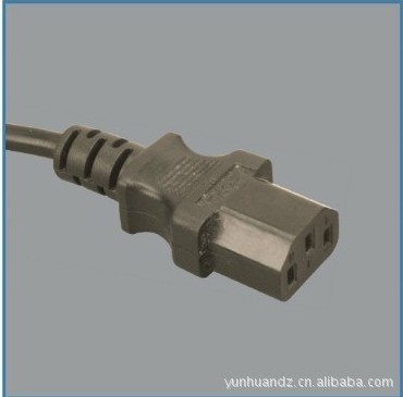 瑞士认证欧规三芯插头(可配C13八字尾或C5或C15)