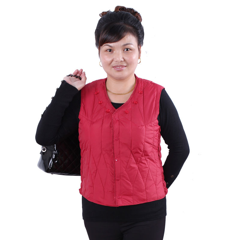 厂家直销 新品中老年<em>女式</em>羽绒<em>马夹</em> <em>小背心</em> 中老
