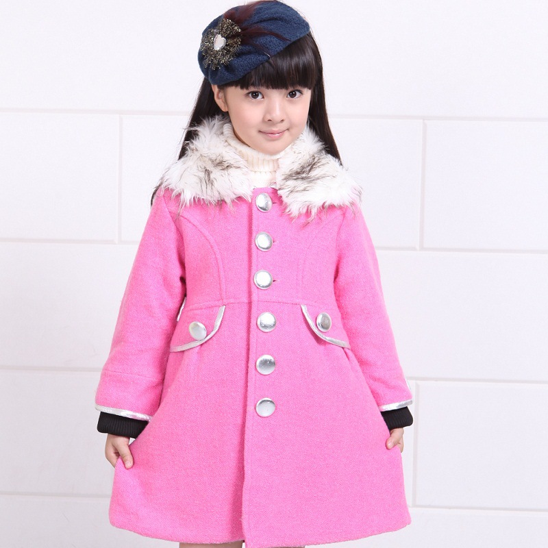 湘雪 冬款 女童<em>外套</em> 妮子大衣童<em>外套</em> <em>加厚</em>长款毛